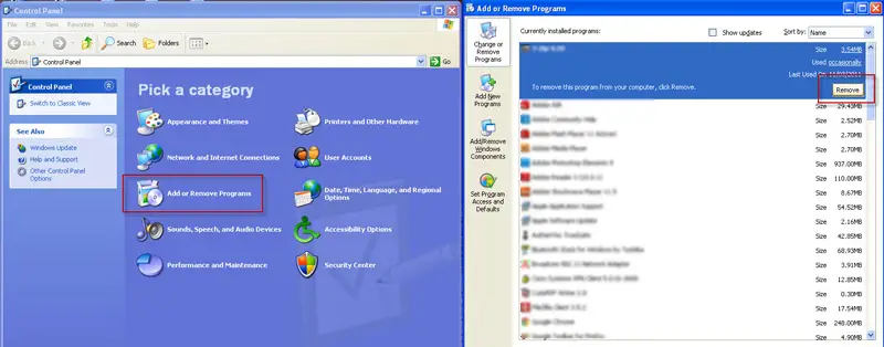 Windows uninstall Adore Softex Solutions Inc Driver Updater